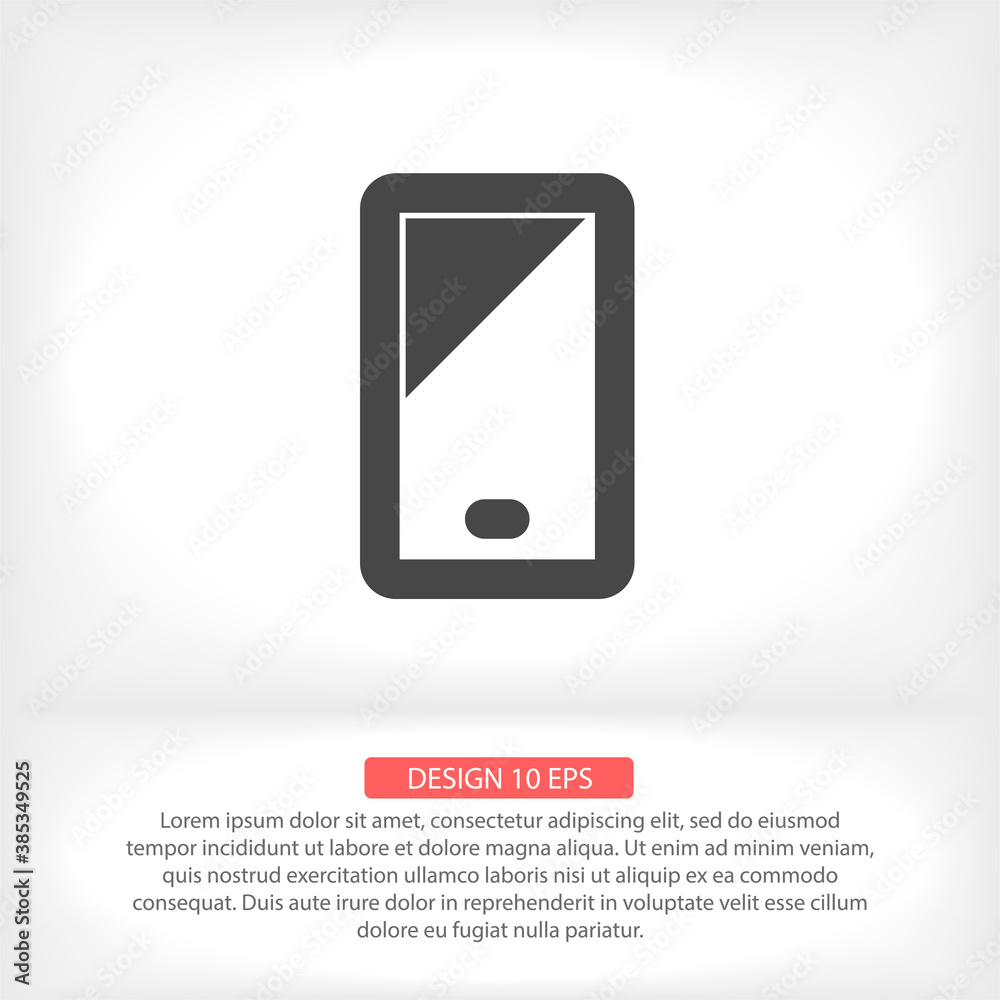 Phone vector icon , lorem ipsum Flat design Phone vector icon , lorem ipsum Flat design