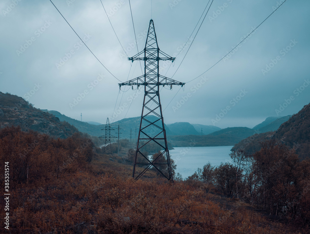 high power lines high power lines