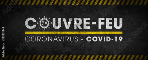 Couvre-feu dans les grandes métropoles de France - pandémie du coronavirus covid19 - déplacement interdit de 21h à 6h photo