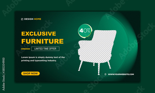 Social Media Post Design Template for your product promotion, Design with yellow and black color.
