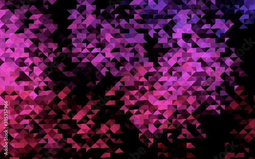 Dark Pink vector texture in triangular style.