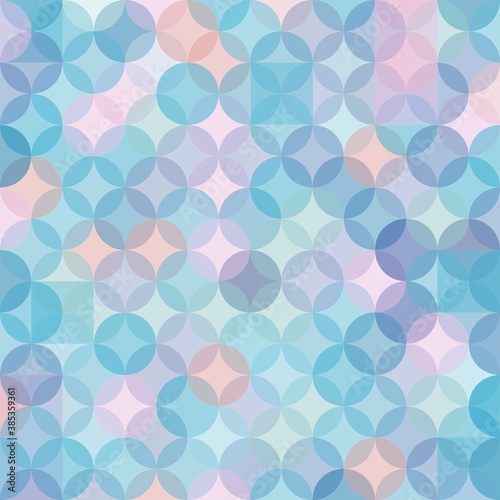 seamless pattern with multicolor circles