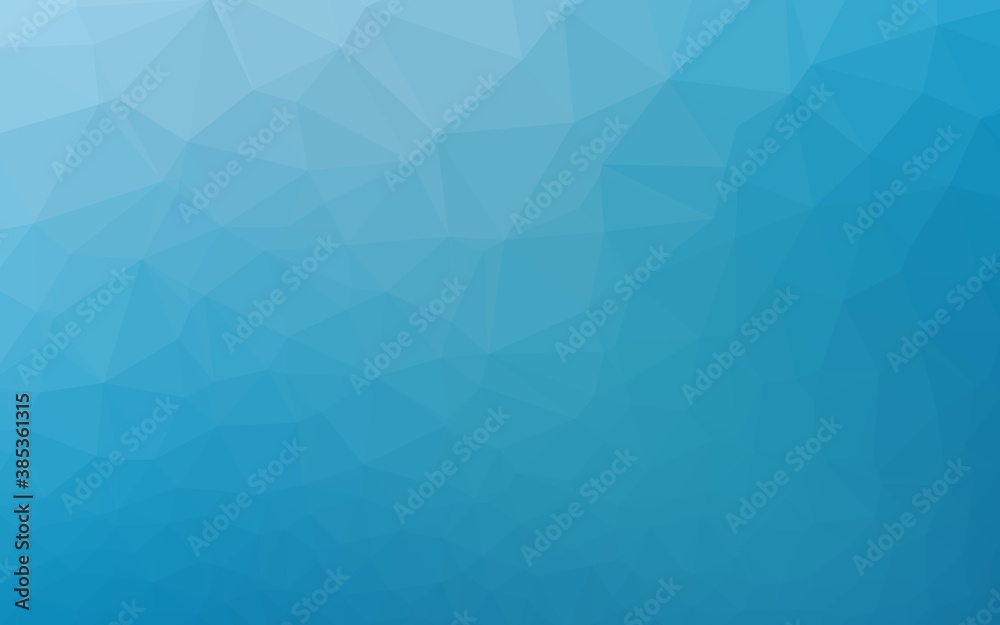 Light BLUE vector polygonal template.
