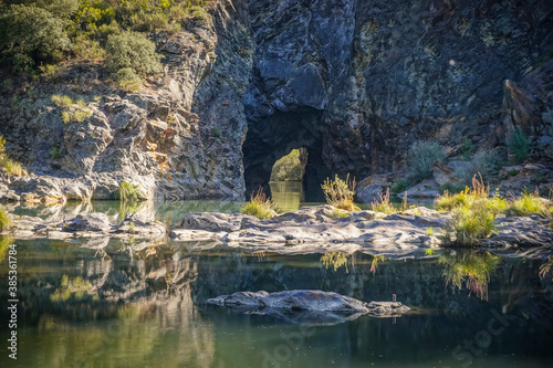 Fototapeta Naklejka Na Ścianę i Meble -  Roman tunnel of Montefurado on the river Sil