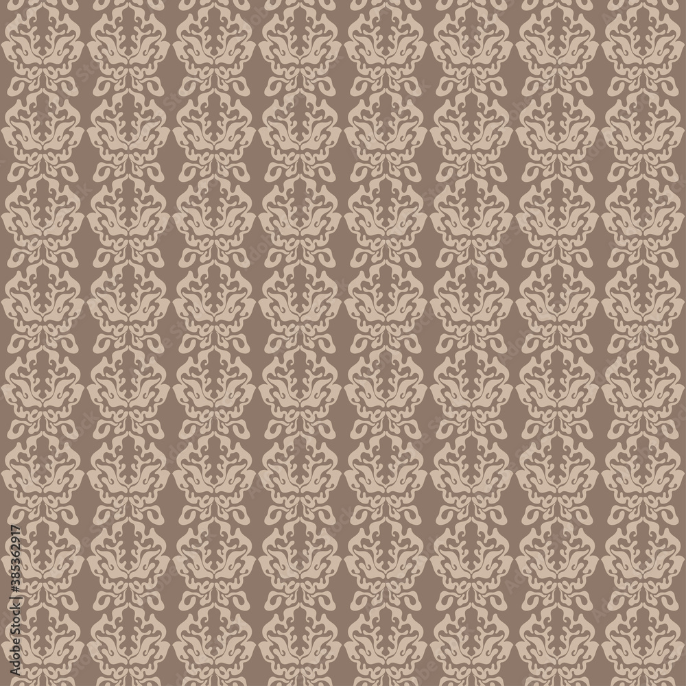 Seamless floral ornamental pattern