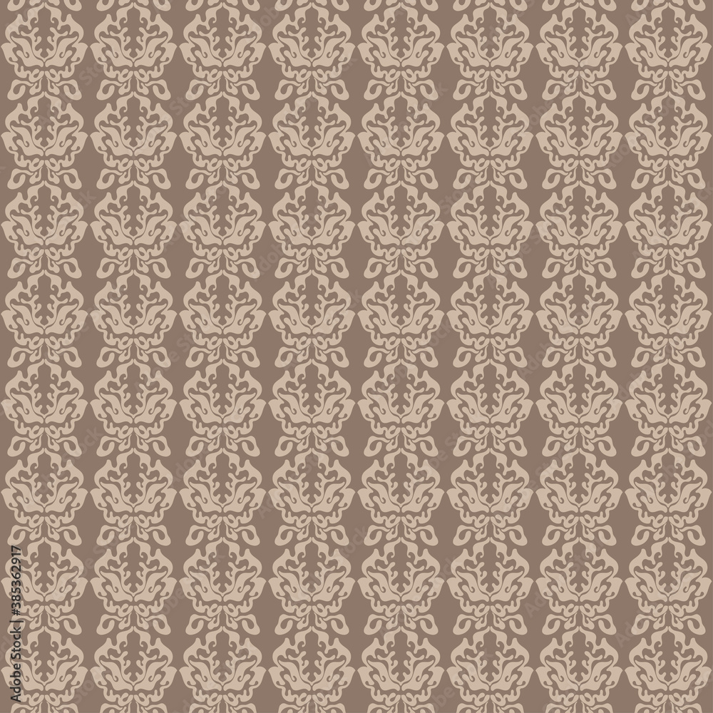 Seamless floral ornamental pattern