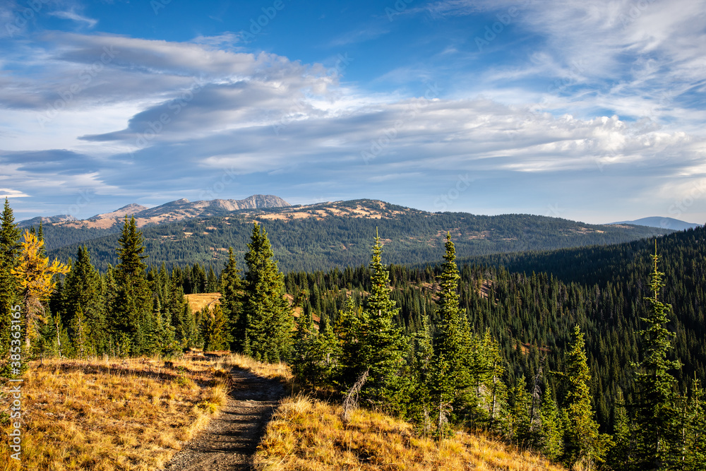 View from Cascade Mountain Manning Park in October