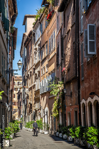 Fototapeta Naklejka Na Ścianę i Meble -  The Coronari street (Via dei Coronari) is a street in the historic center of Rome