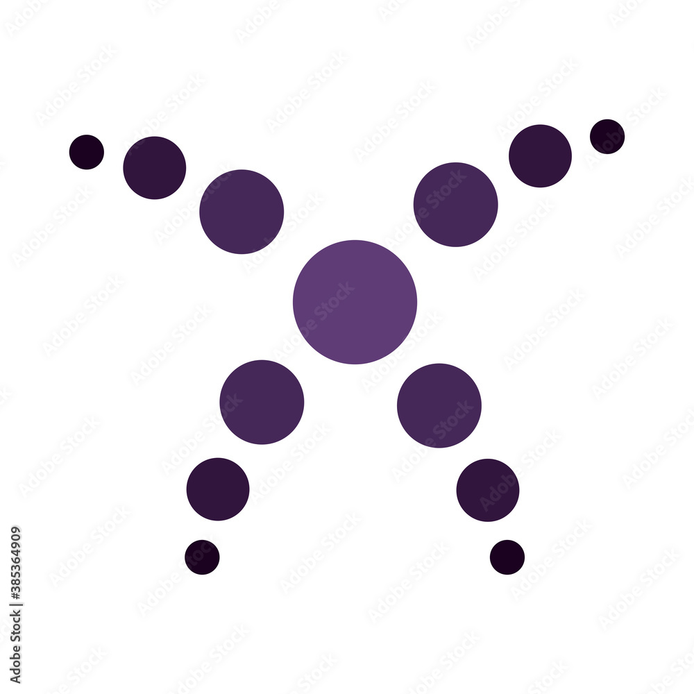 dotted shapes creative abstract isolated white background dotted shapes creative abstract isolated white background