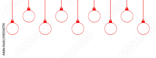 boules de noël rouges