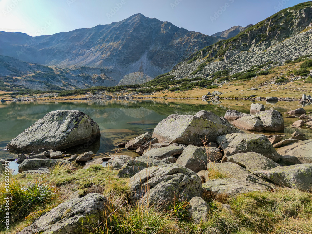 Fototapeta premium Landscape with Musalenski lakes, Rila mountain