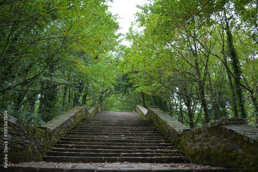 Nantes - Ville verte - Vallée du Cens - Escalier en pierre Nantes - Ville verte - Vallée du Cens - Escalier en pierre