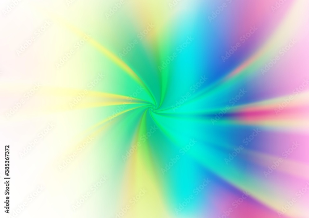 Fototapeta premium Light Multicolor, Rainbow vector glossy bokeh pattern.
