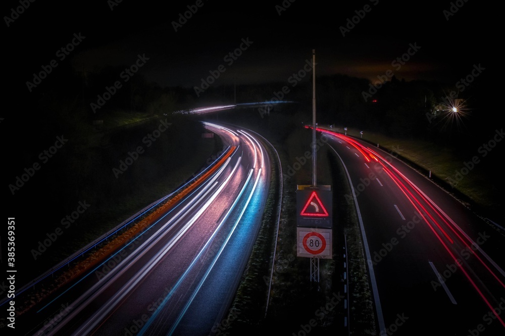 autoroute de nuit