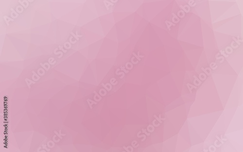 Light Pink vector low poly cover.