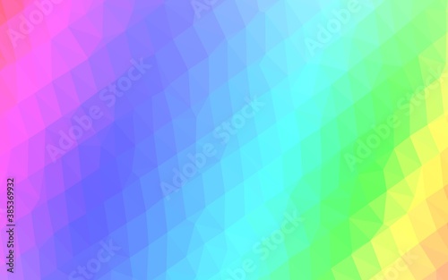 Wallpaper Mural Light Multicolor, Rainbow vector polygonal background. Torontodigital.ca