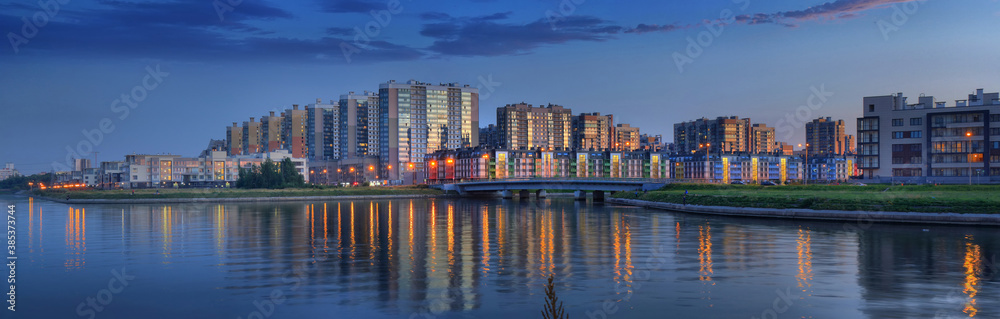 New buildings in the South-West of Saint Petersburg
