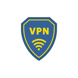 VPN icon. Virtual private network symbol. Internet security concept. Vector illustration