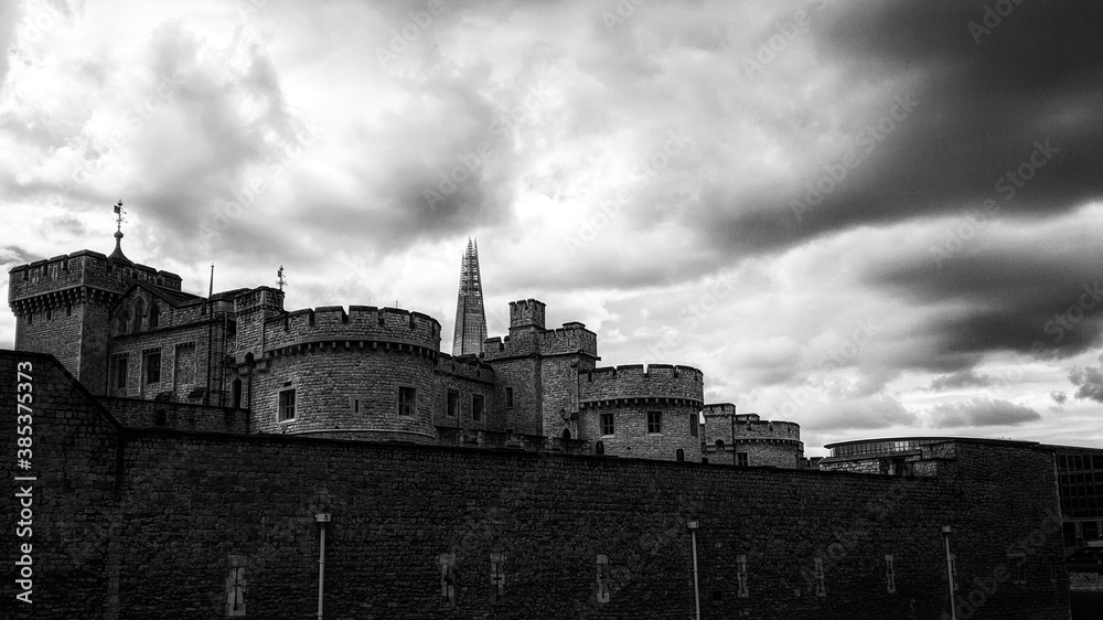 Tower of London  on a stormy day
