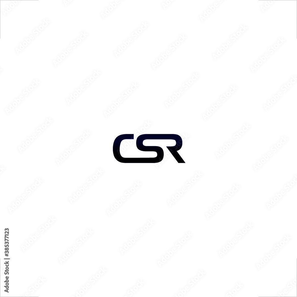 CSR logo initial design letter mark CSR logo initial design letter mark