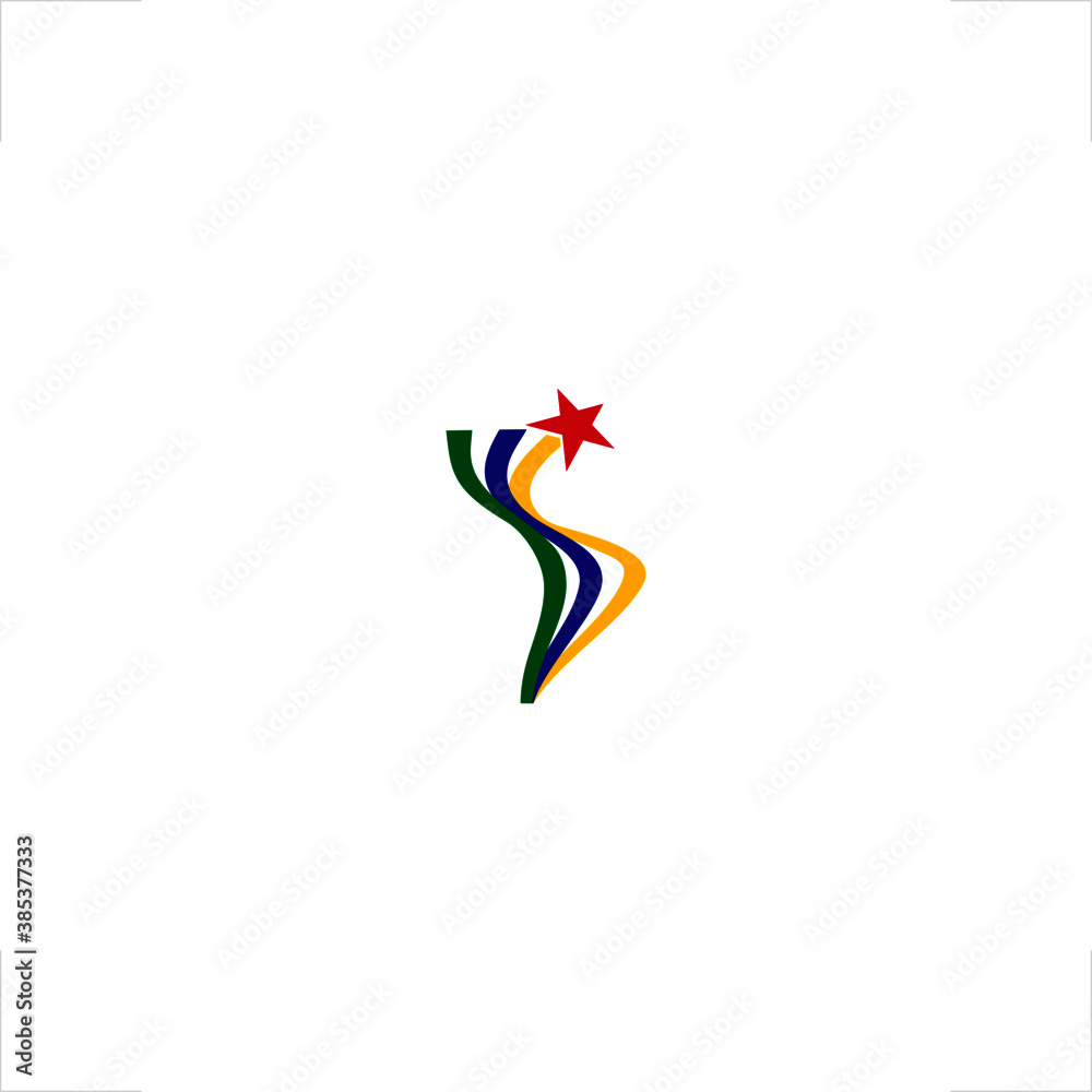 Obraz premium abstract lines shape latin american continent country