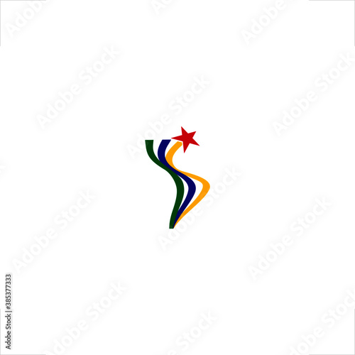 abstract lines shape latin american continent country