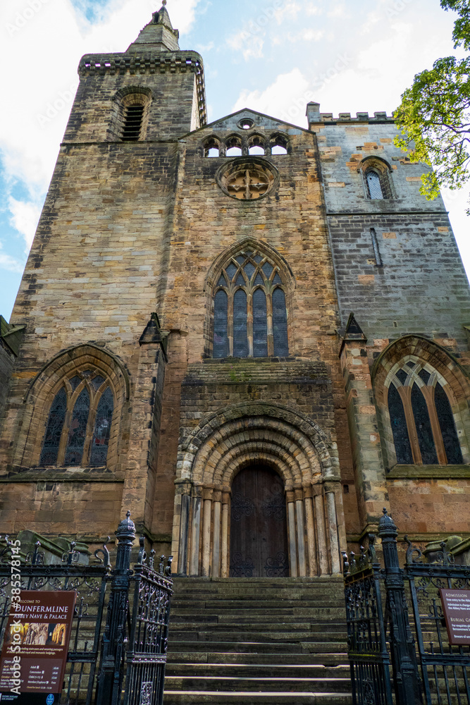 Die historische Abtei Kirche in Dunfermline