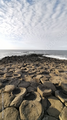 Hexagonal Rocky Formation Beach 