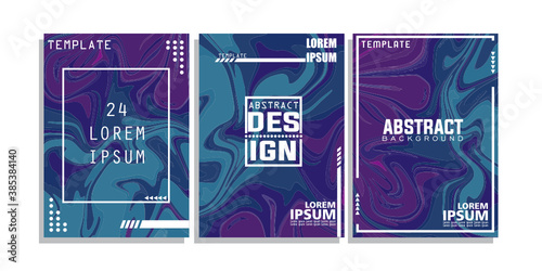 Cover background liquid cover design template