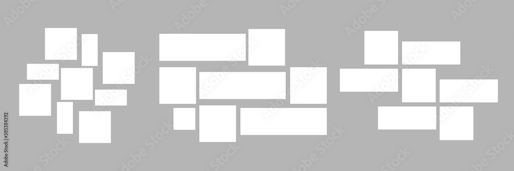 Collage frames boards. Vector frames Templates collage for photo or illustration. Collage frames boards. Vector frames Templates collage for photo or illustration.