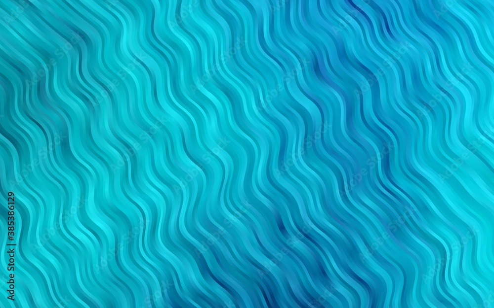 Fototapeta premium Light BLUE vector pattern with bent ribbons.
