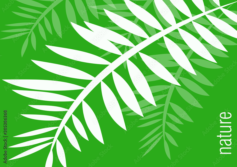 simple green leaves background