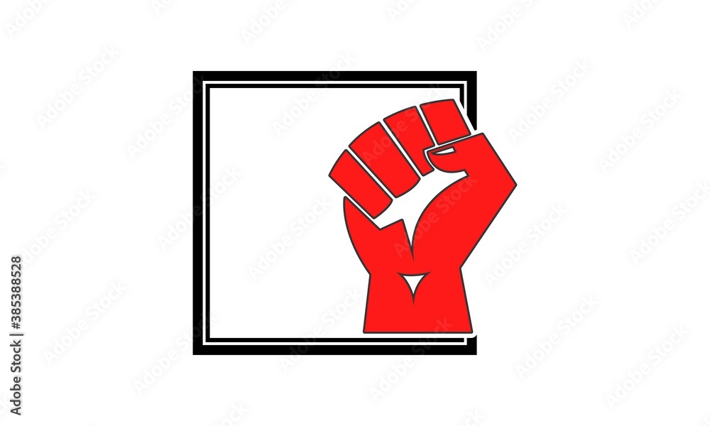 Fotografie Clench of hand illustration vector