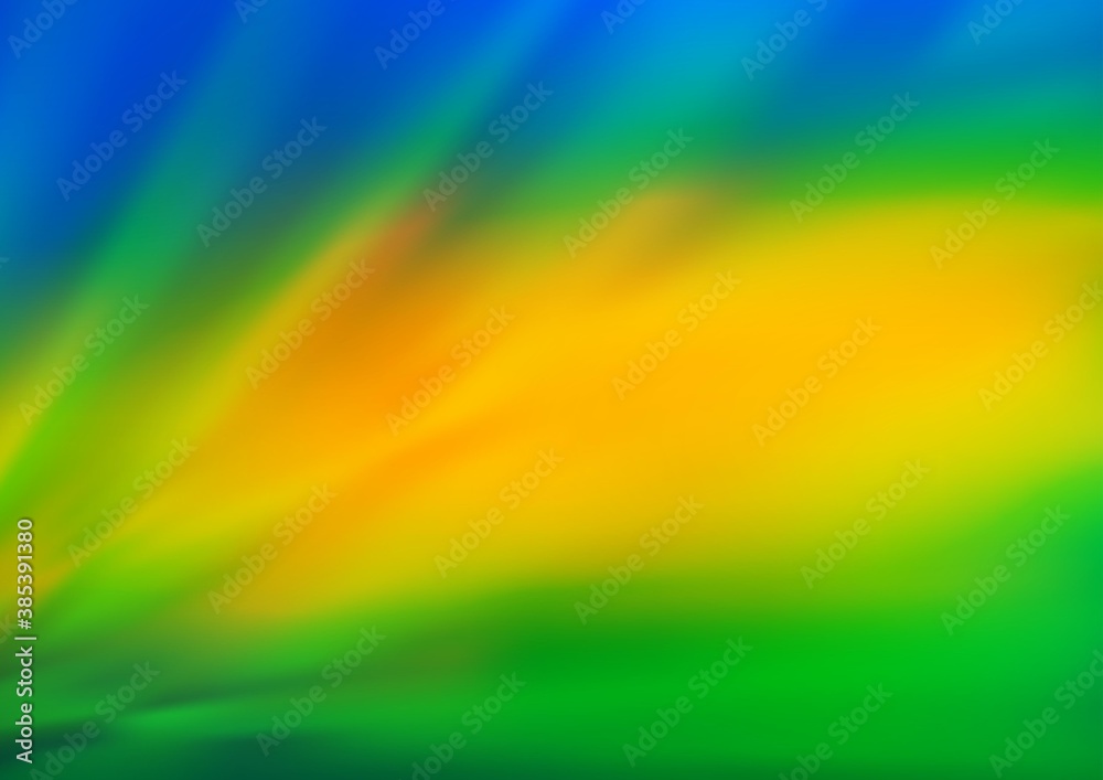 Obraz premium Dark Blue, Yellow vector blurred background.