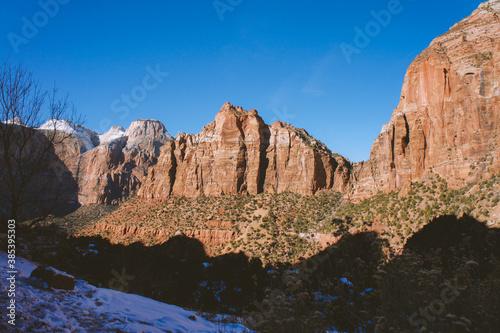 Winter in Zion National Park, Utah