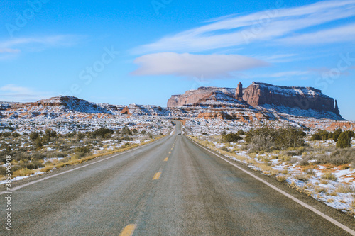 Winter in Monument Valley, Arizona, Utah 