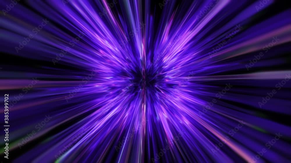 4K Abstract background. Motion graphics. Xmas animation. New Year 2021. Merry Christmas. Rays of colorful light. Light explosion. Pink color.  3840x2160p