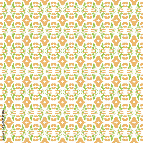Seamless pattern of floral and leaf vector designs for your books, fabrics, etc.