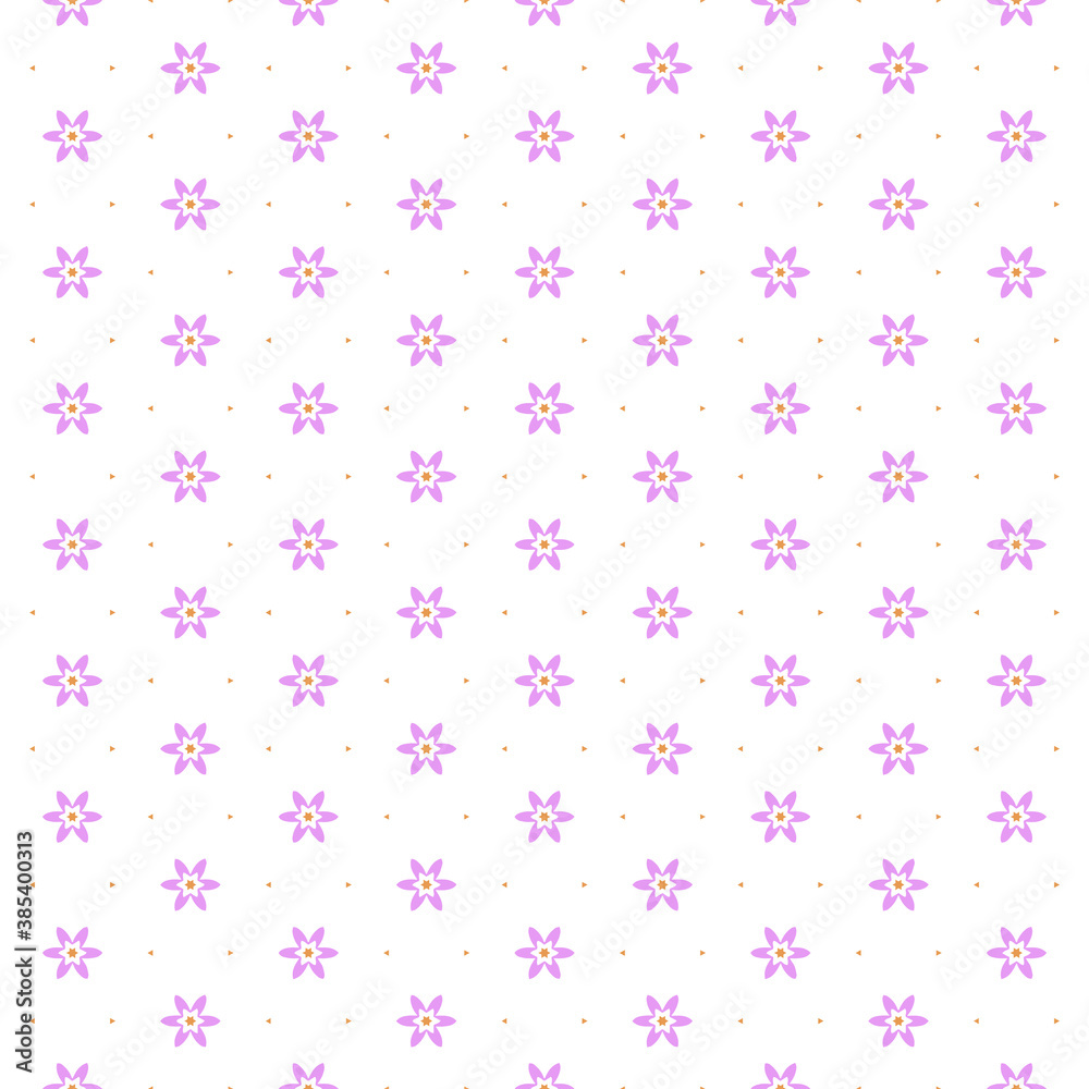 seamless pattern of violet flowers for wallpaper, fabric, etc.
