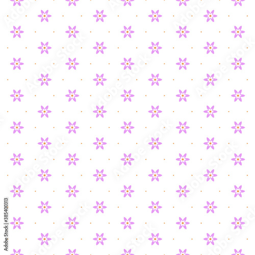seamless pattern of violet flowers for wallpaper, fabric, etc.