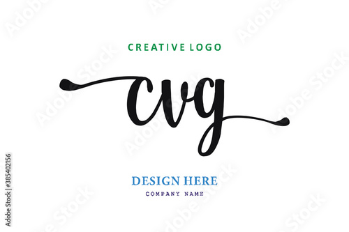 simple CVG letter arrangement logo is easy to understand, simple and authoritative photo