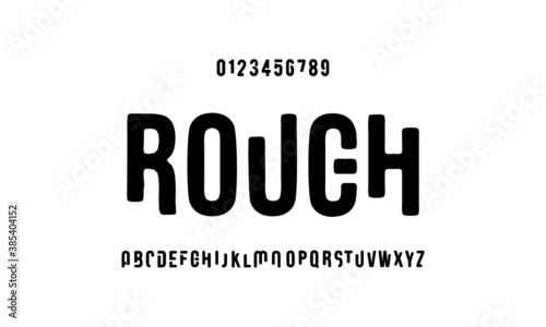 Alphabet font set design. Vector illustration typography grunge style. Fonts design. photo