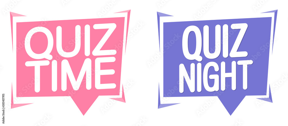 Quiz banners design template, vector illustration Quiz banners design template, vector illustration