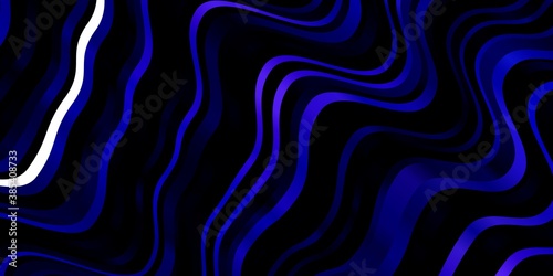 Dark Pink  Blue vector texture with curves. Colorful geometric sample with gradient curves. Best design for your posters  banners.