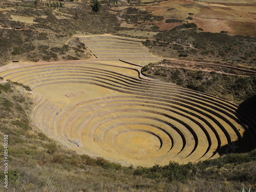 Panoramic of the archaeological complex of Moray. © Welingtom Soares