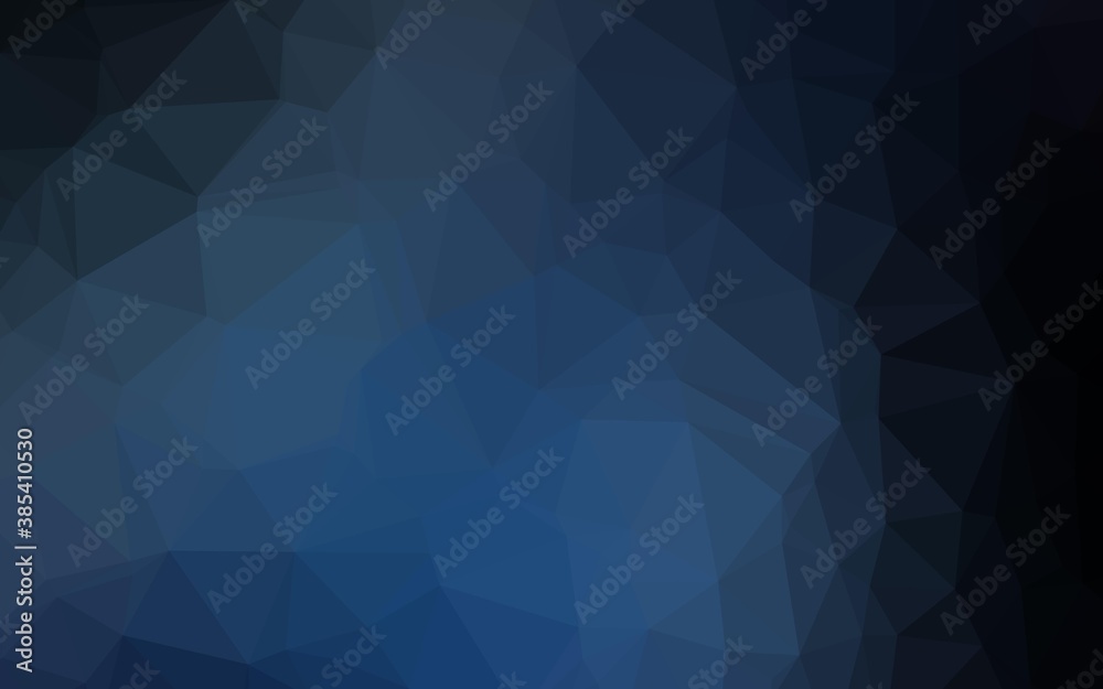 Obraz premium Dark BLUE vector abstract polygonal layout.