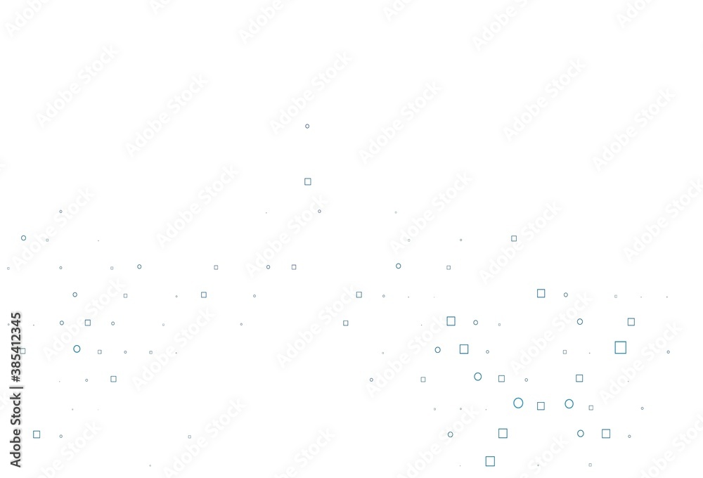 Light BLUE vector pattern with spheres, squares. Light BLUE vector pattern with spheres, squares.