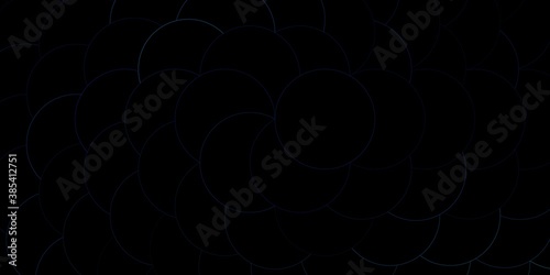 Dark Blue, Green vector template with circles. Abstract decorative design in gradient style with bubbles. Pattern for websites.