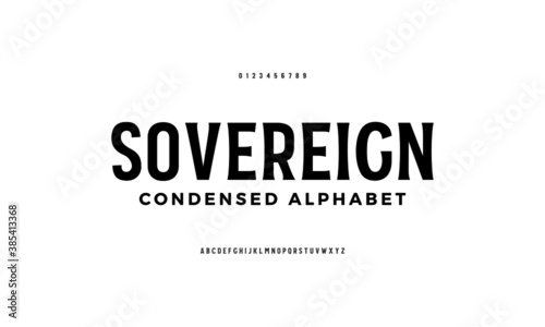 Stylish minimal vector composite font. Set of letters English alphabet.