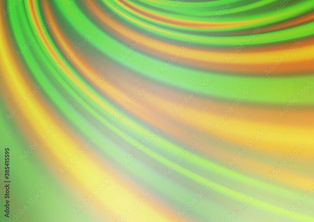 Fototapeta premium Light Green, Yellow vector bokeh pattern.
